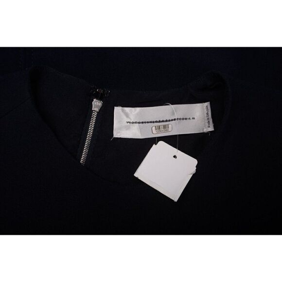 Victoria Beckham Womans Shift Dress Size US 6 UK 10 Blue Stripe - Picture 6 of 7